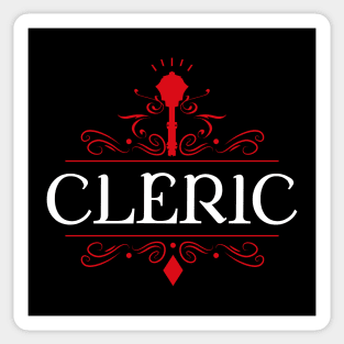 Cleric Game Night Uniform Tabletop RPG Character Classes Series Sticker